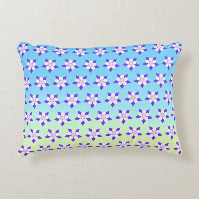 Akonlelgula & Grön accentkudde Prydnadskudde (Framsidan)