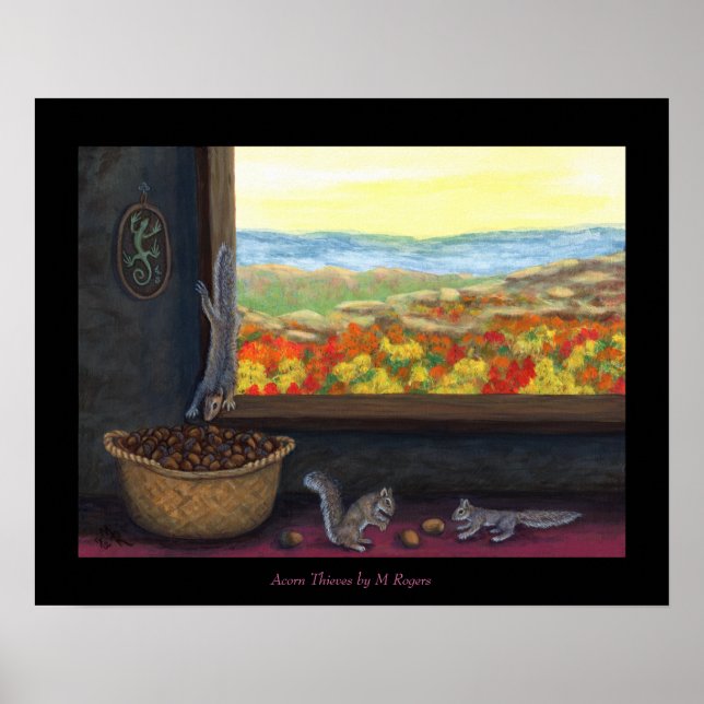 Akorn Thieves - Natur Art Poster (Framsidan)