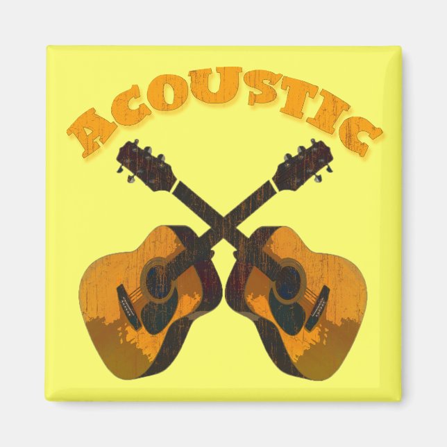 AKOUSTISKA GUITARS MAGNET (Framsidan)