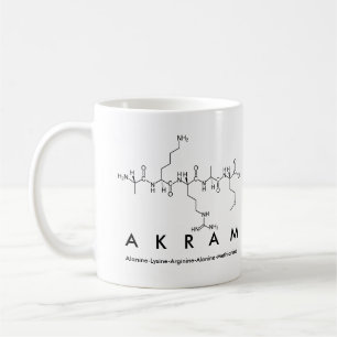 Akram peptide namn mugg