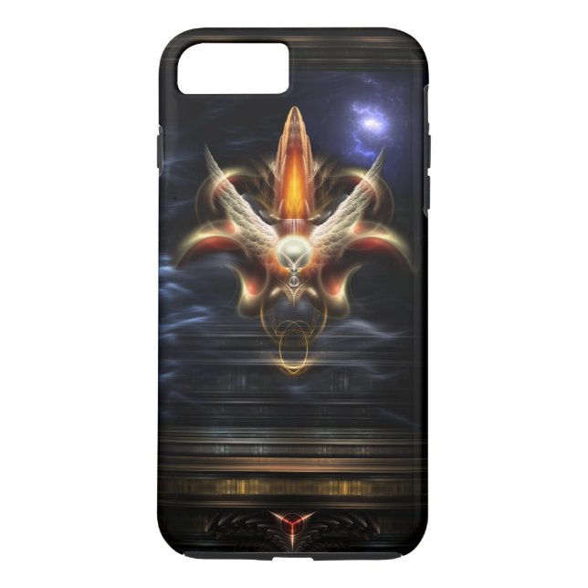 Akrellian Torch Fire Porträtt Case-Mate iPhone Skal (Baksida)