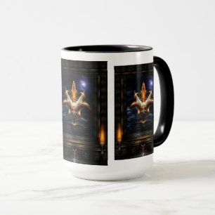 Akrellian Torch Fire Porträtt Mugg