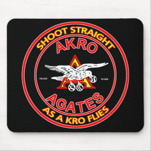 Akro Agatesvart Mousepad Musmatta