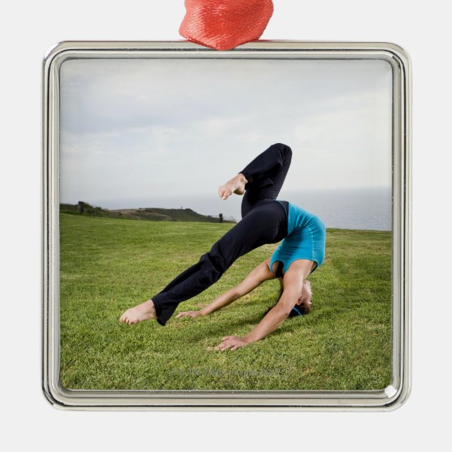 Akrobater och Contortionists Julgransprydnad Metall (Framsidan)