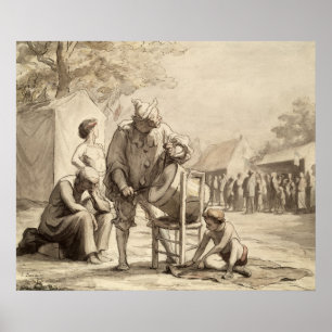 Akrobater på mässan c.1865-69 poster