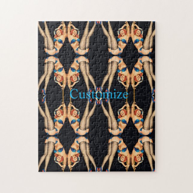 Akrobatiska Vintage Pinups Thunder_Cove Pussel (Vertikal)