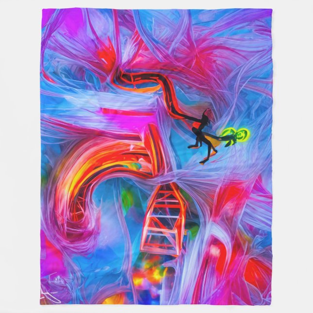 Akrofobi Fleecefilt (Framsidan)