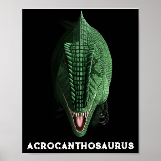 Akrokanthosaurus Dinosaurväggposter (halvblank) Poster