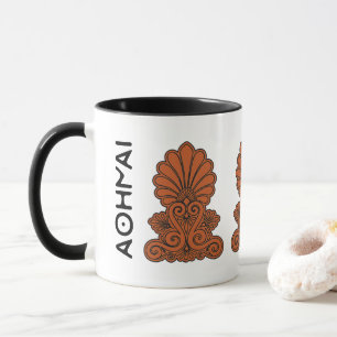 Akrokeramo (Anthemio Ancient Grekiska Antefix) Mugg