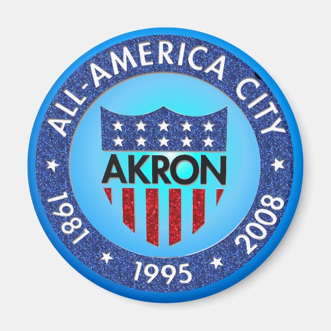Akron all America City Magnet (Framsidan)