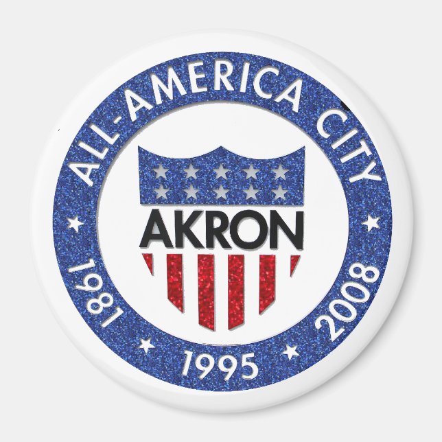 Akron all America City Magnet (Framsidan)