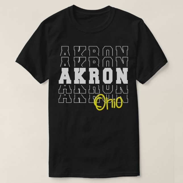 Akron city Ohio Akron OH T Shirt (Design framsida)