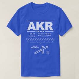 Akron Fulton Internationell flygplats AKR T-Shirt