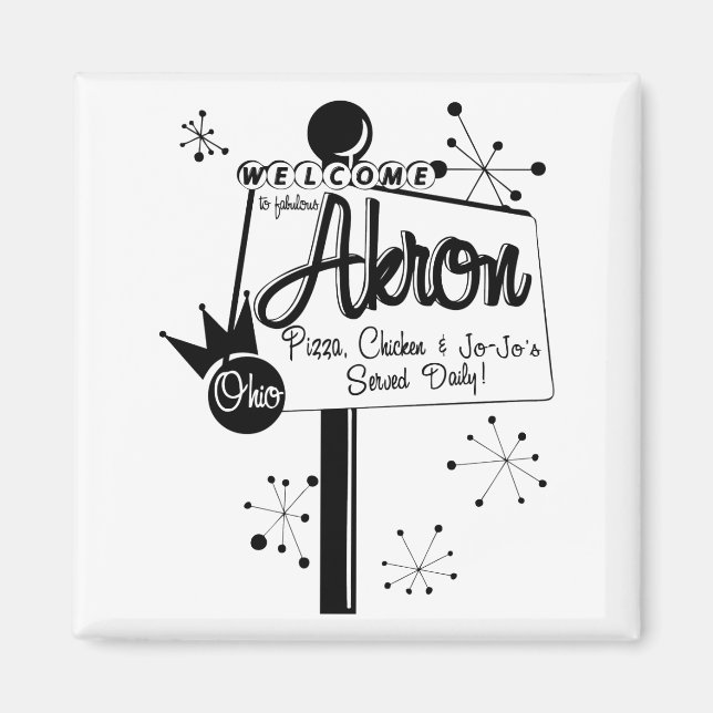 Akron Jojos & Chicken Magnet (Framsidan)