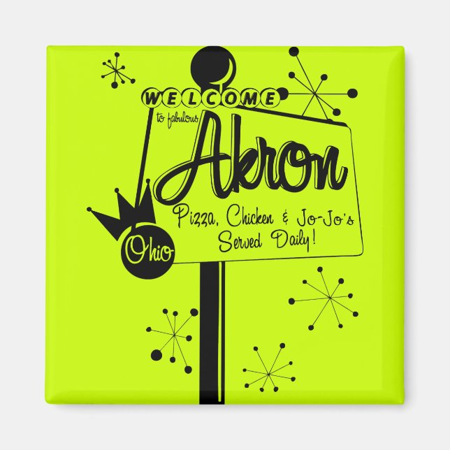 Akron Jojos & Chicken Magnet (Framsidan)