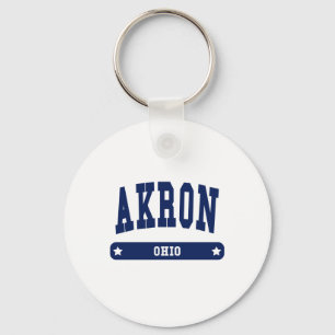 Akron Ohio College Stil t-skjortor Nyckelring