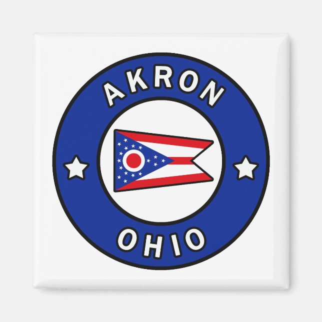 Akron Ohio Magnet (Framsidan)
