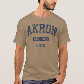 Akron Ohio Vintage Atletisk Sport Design present T Shirt