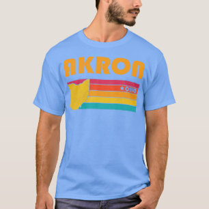 Akron Ohio Vintage Distress Souvenir T Shirt
