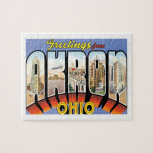 Akron Ohio Vintage resor Pussel