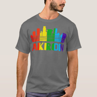 Akron Pride Akron LGBT Gift HGBTQ Supporter Tee P