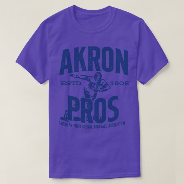 Akron Pros Football T Shirt (Design framsida)
