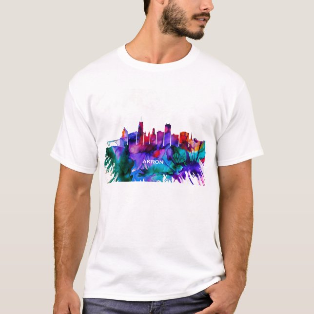 Akron Skyline T Shirt (Framsida)