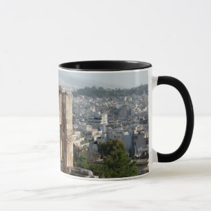 Akropolis Antika ruiner med utsikt över Aten Mugg