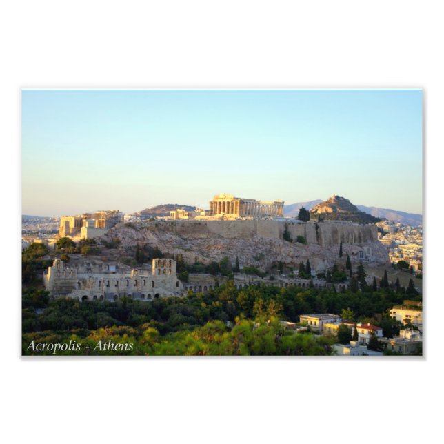 Akropolis - Aten Fototryck (Framsidan)