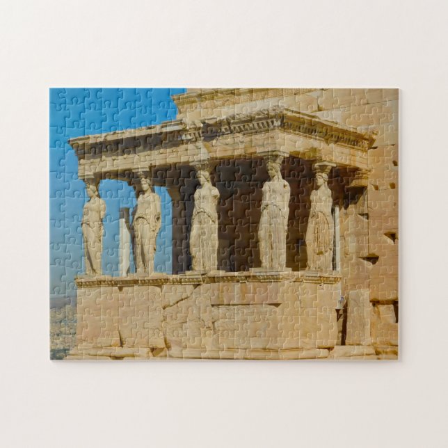Akropolis Aten Grekland. Jigszle Puzzle Pussel (Horisontell)