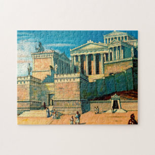 Akropolis Aten Grekland. Jigszle Puzzle Pussel