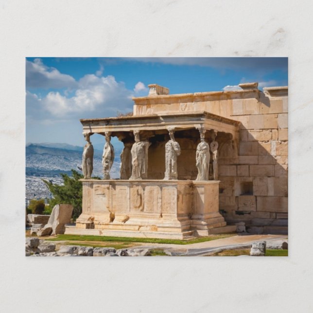Akropolis Aten, Grekland Vykort (Framsida)