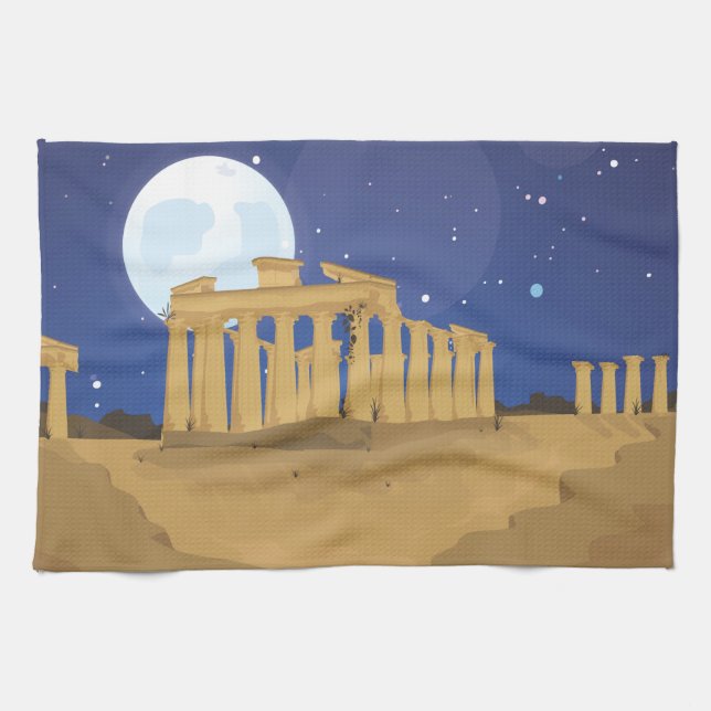 Akropolis Aten Kökshandduk (Horisontell)