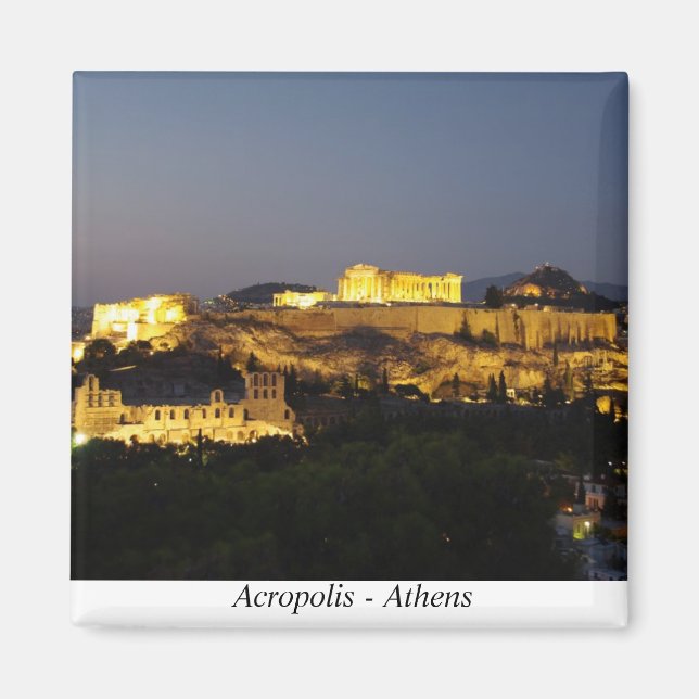 Akropolis - Aten Magnet (Framsidan)