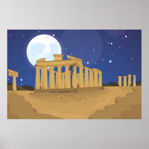 Akropolis Aten Poster