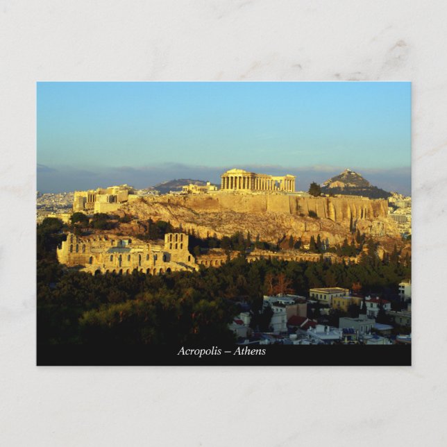 Akropolis - Aten Vykort (Framsida)