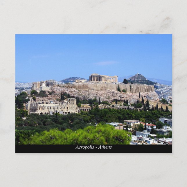 Akropolis - Aten Vykort (Framsida)