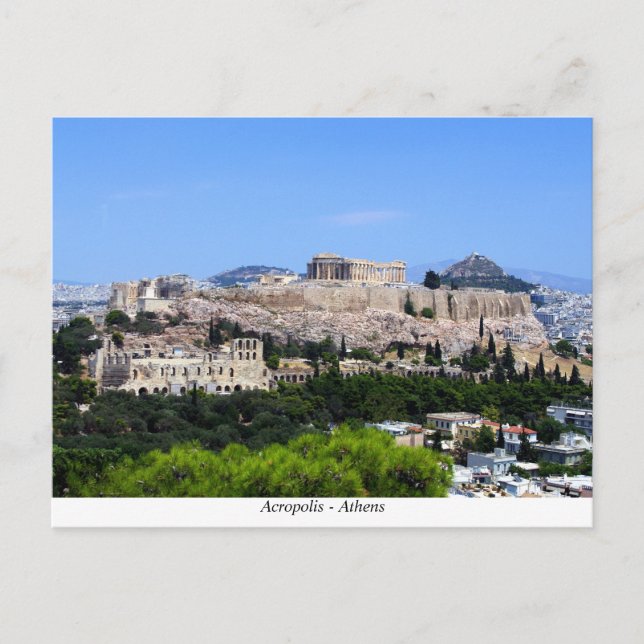 Akropolis - Aten Vykort (Framsida)