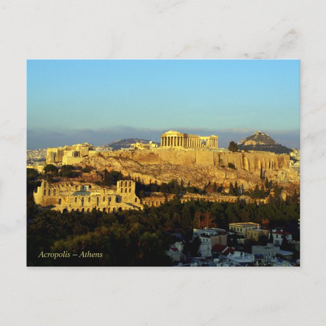 Akropolis - Aten Vykort (Framsida)