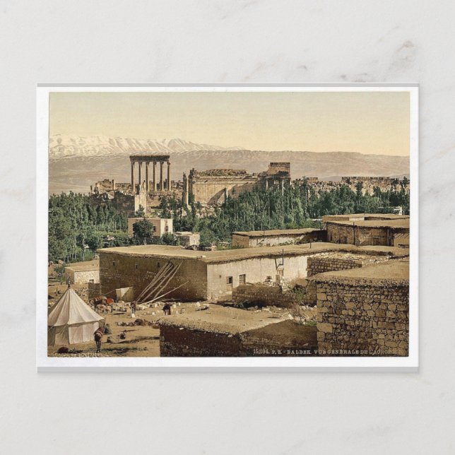Akropolis, Baalbek, Heliga Land, (dvs. Ba'labak) Vykort (Framsida)