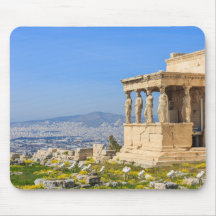Akropolis Backe Aten Grekland Mouse Pad - grekiska