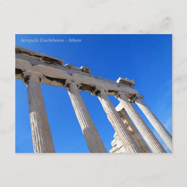 Akropolis Erechtheion - Aten Vykort (Framsida)