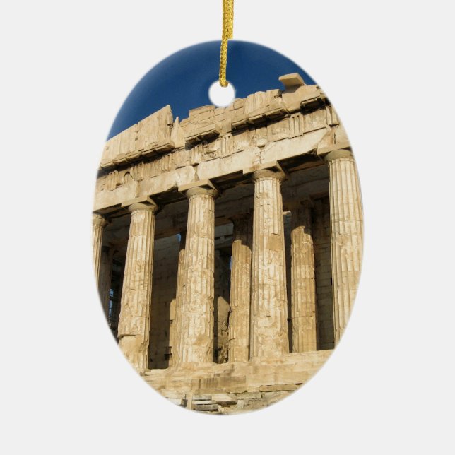 Akropolis Julgransprydnad Keramik (Framsidan)