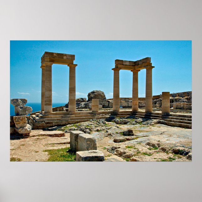 Akropolis Lindos Poster (Framsidan)