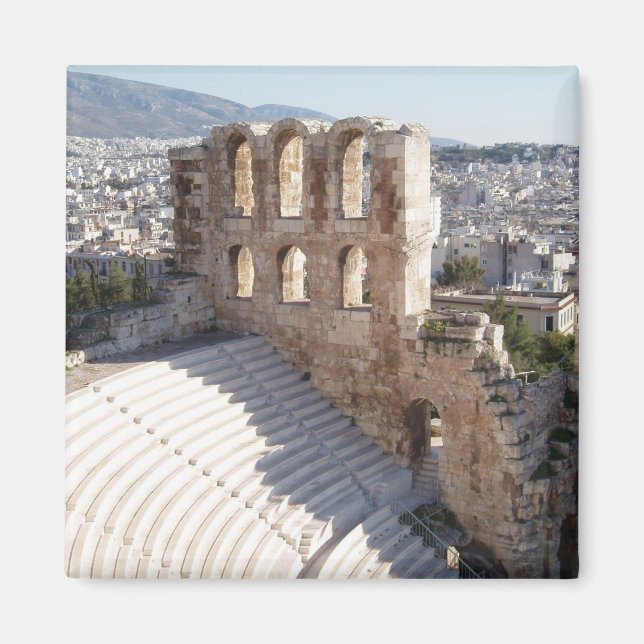 Akropolis Square Magnet (Framsidan)