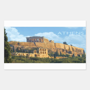 Akropolis Sticker Rektangulärt Klistermärke