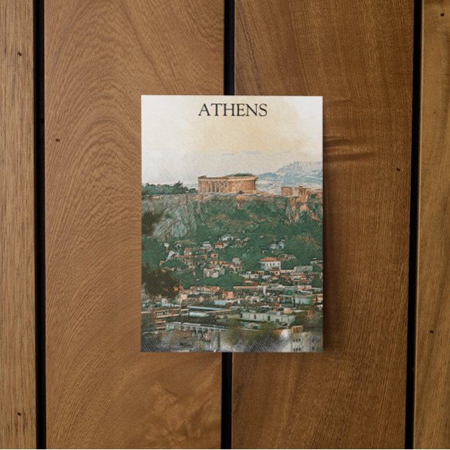 Akropolis-vyn Vykort (athens greece akropolis postcard)