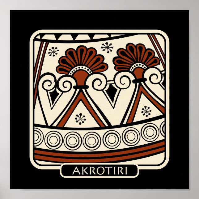 Akrotiri pottery sharts poster (Framsidan)