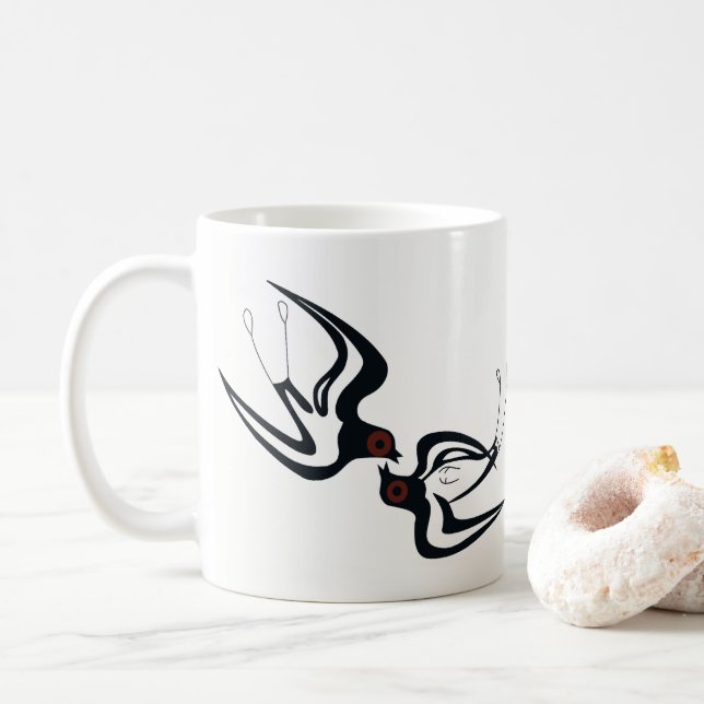Akrotiri svalamugg kaffemugg (Med munk)