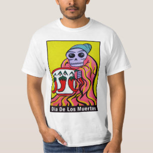Akryl för gammal dam 1 på kanfas t-shirt